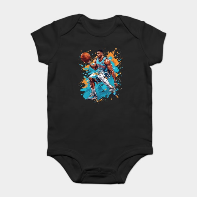 basketball team Baby Bodysuit by animegirlnft